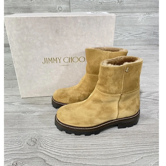 Jimmy Choo Tan Ankle Boots - Picture 3 of 8
